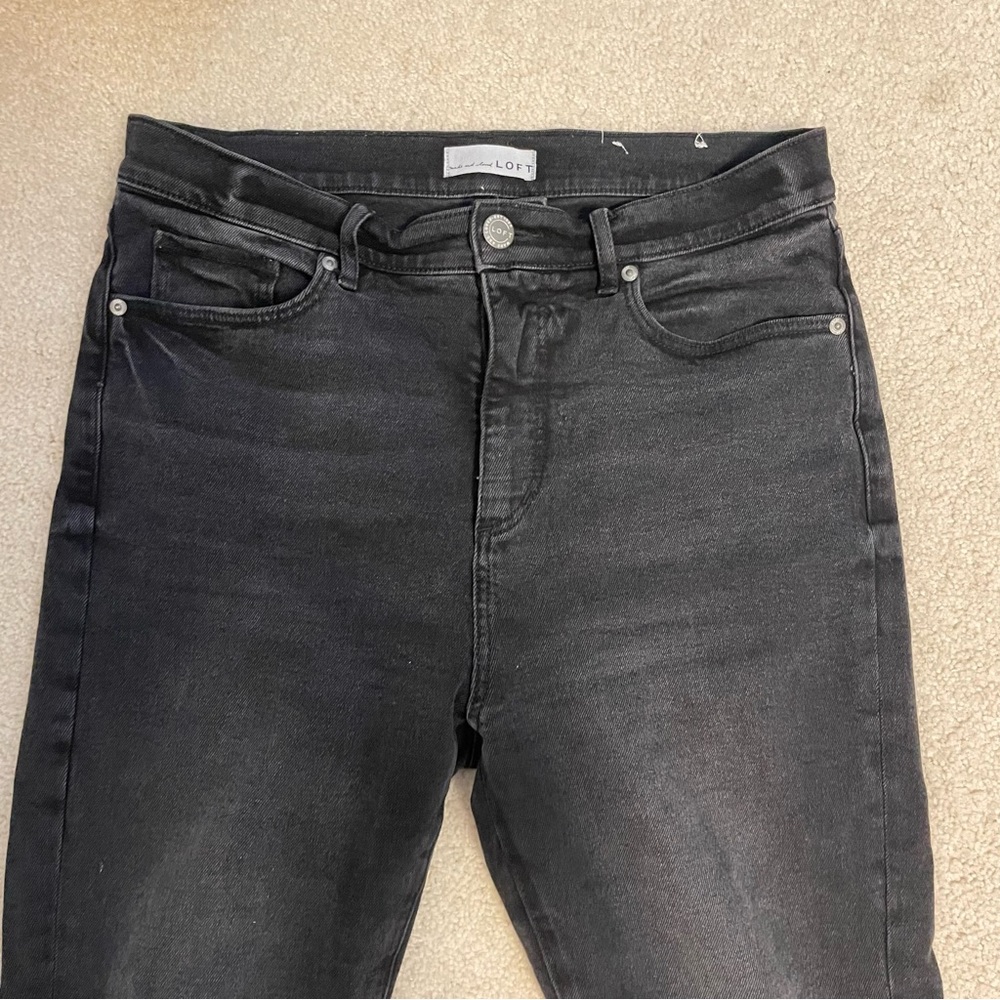 Loft “High Waist Kick Crop” Jeans Size 29/8